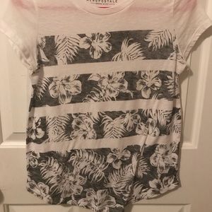 Black & White floral design Aeropostale shirt